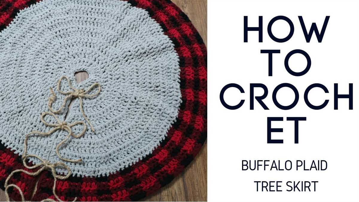 Knit mini tree skirt pattern