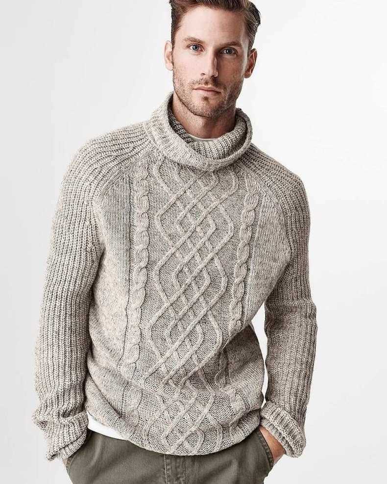 Mens sweater knit pattern