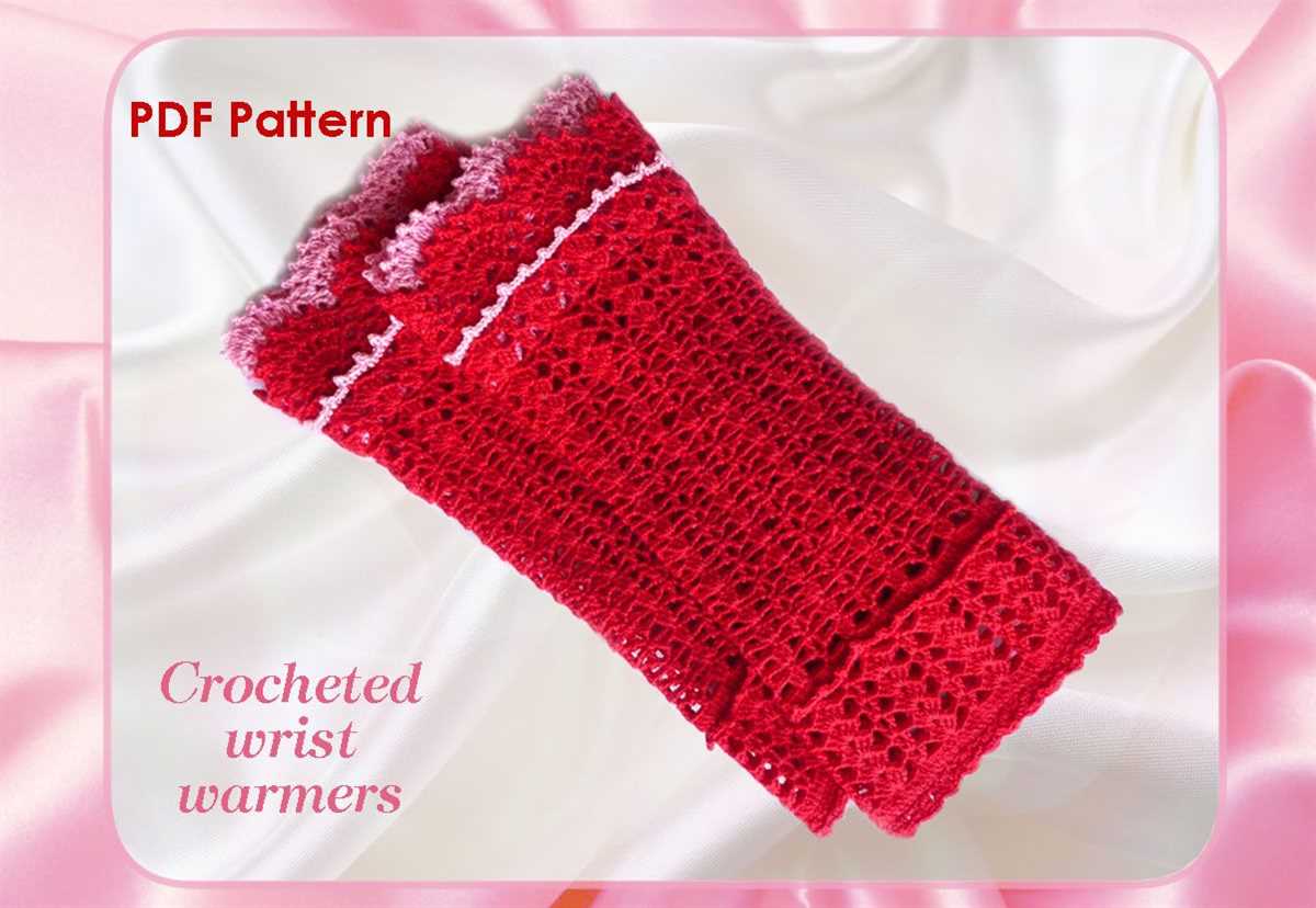 Knitted wrist cuffs pattern