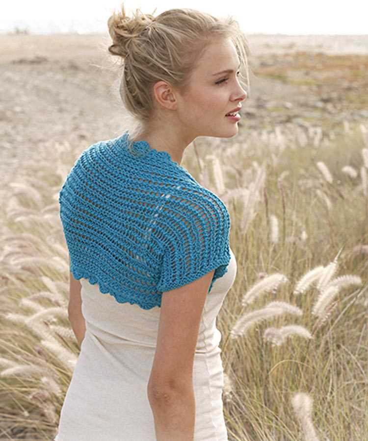 Free knitting pattern shrug with sleeves