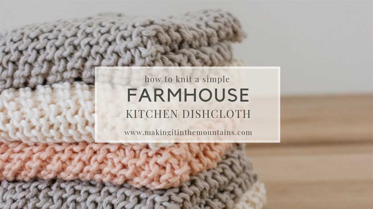 Grandmothers knit dishcloth pattern