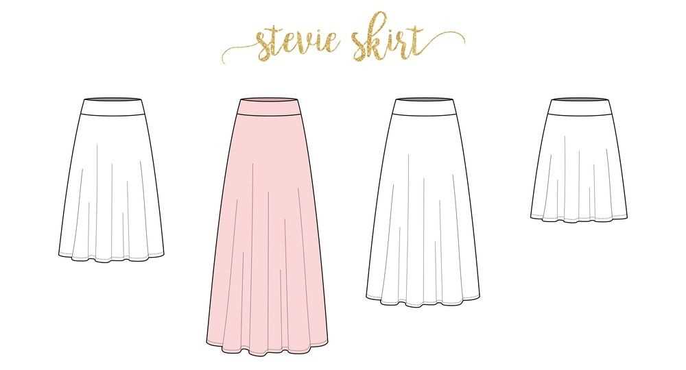 Knit a line skirt pattern