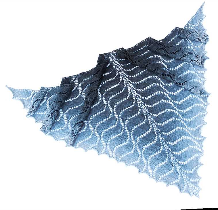 Small triangle scarf knitting pattern