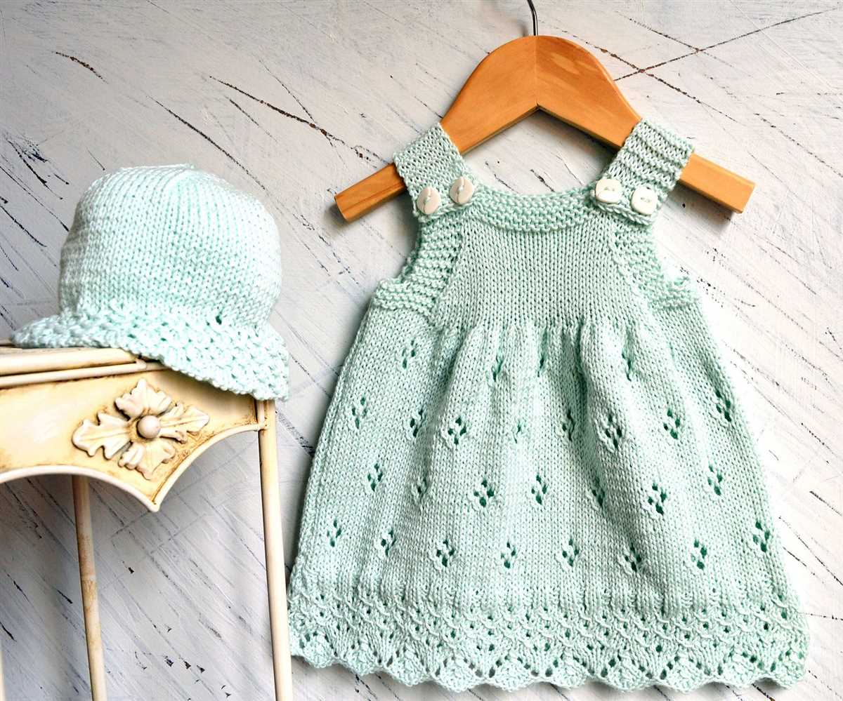 Baby dress knitting pattern