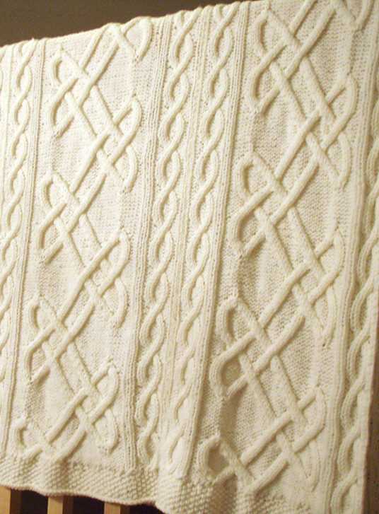 Cable knit afghan pattern free