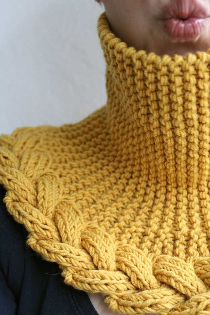 Neck warmer knitting pattern