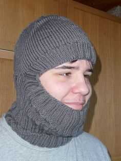Machine knit balaclava pattern