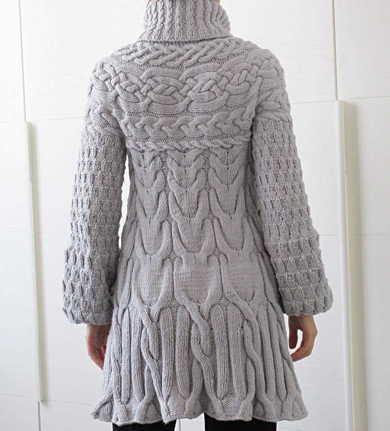 Knitted sweater coat pattern free