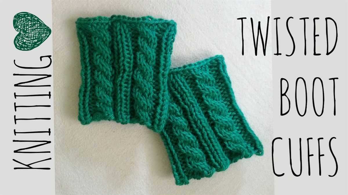 Boot cuffs knitting pattern free