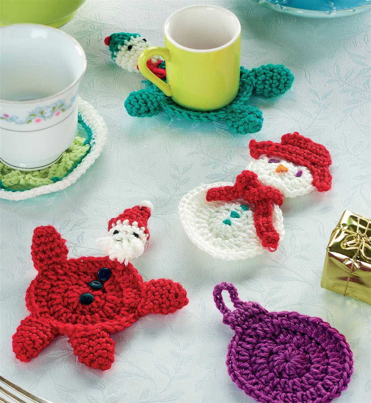 Get Festive with These Stylish Knitted Christmas Coaster Patterns Knitted christmas coaster patterns