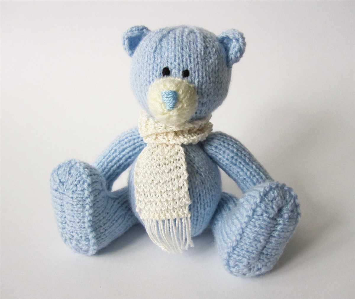 Christmas teddy bear knitting pattern
