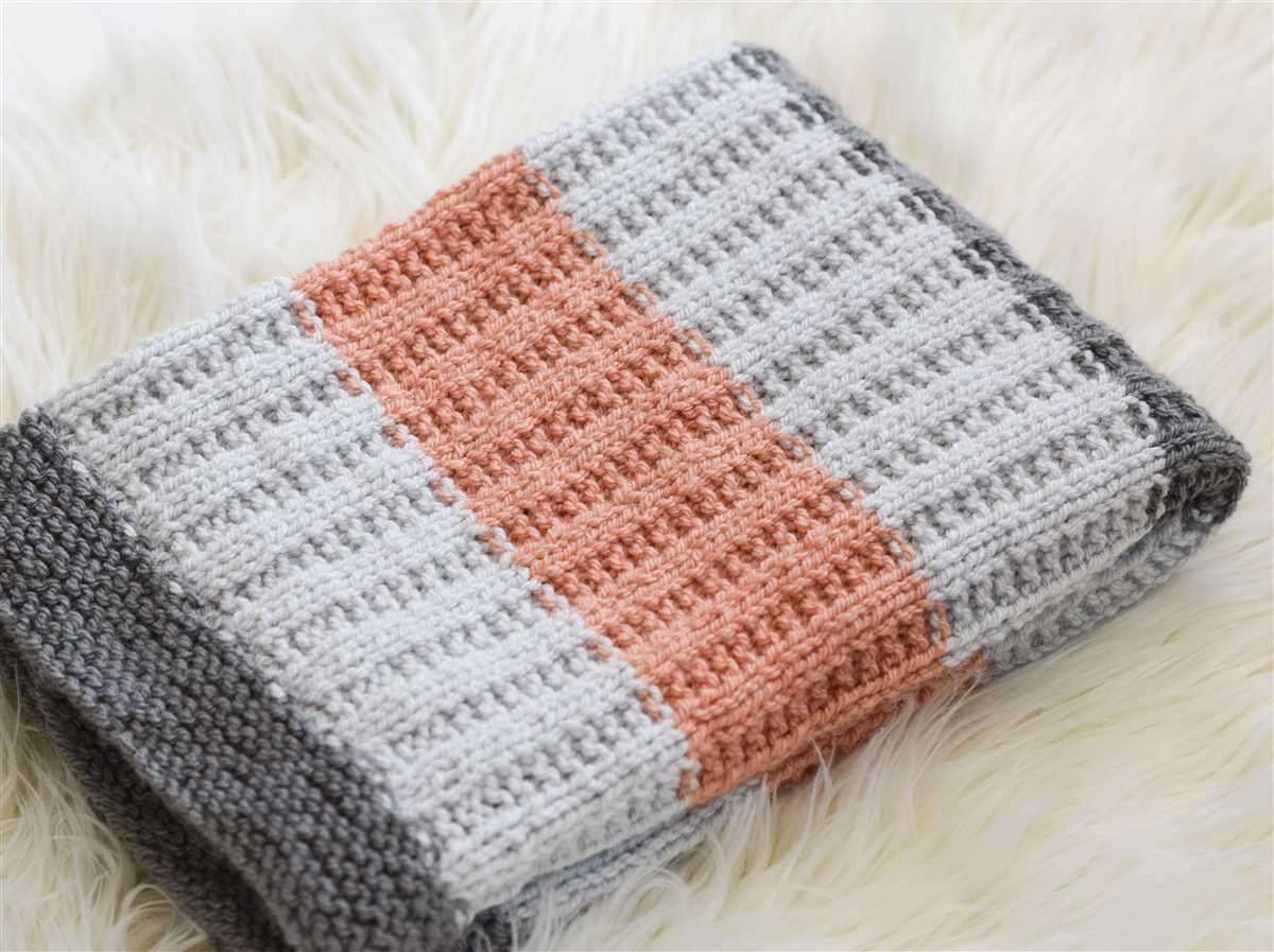 Easy knit blanket pattern straight needles