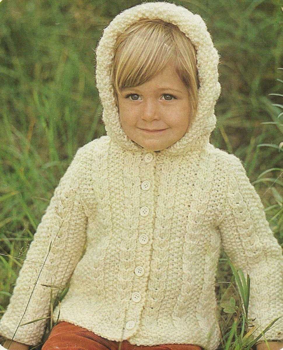 Hooded jacket knitting pattern