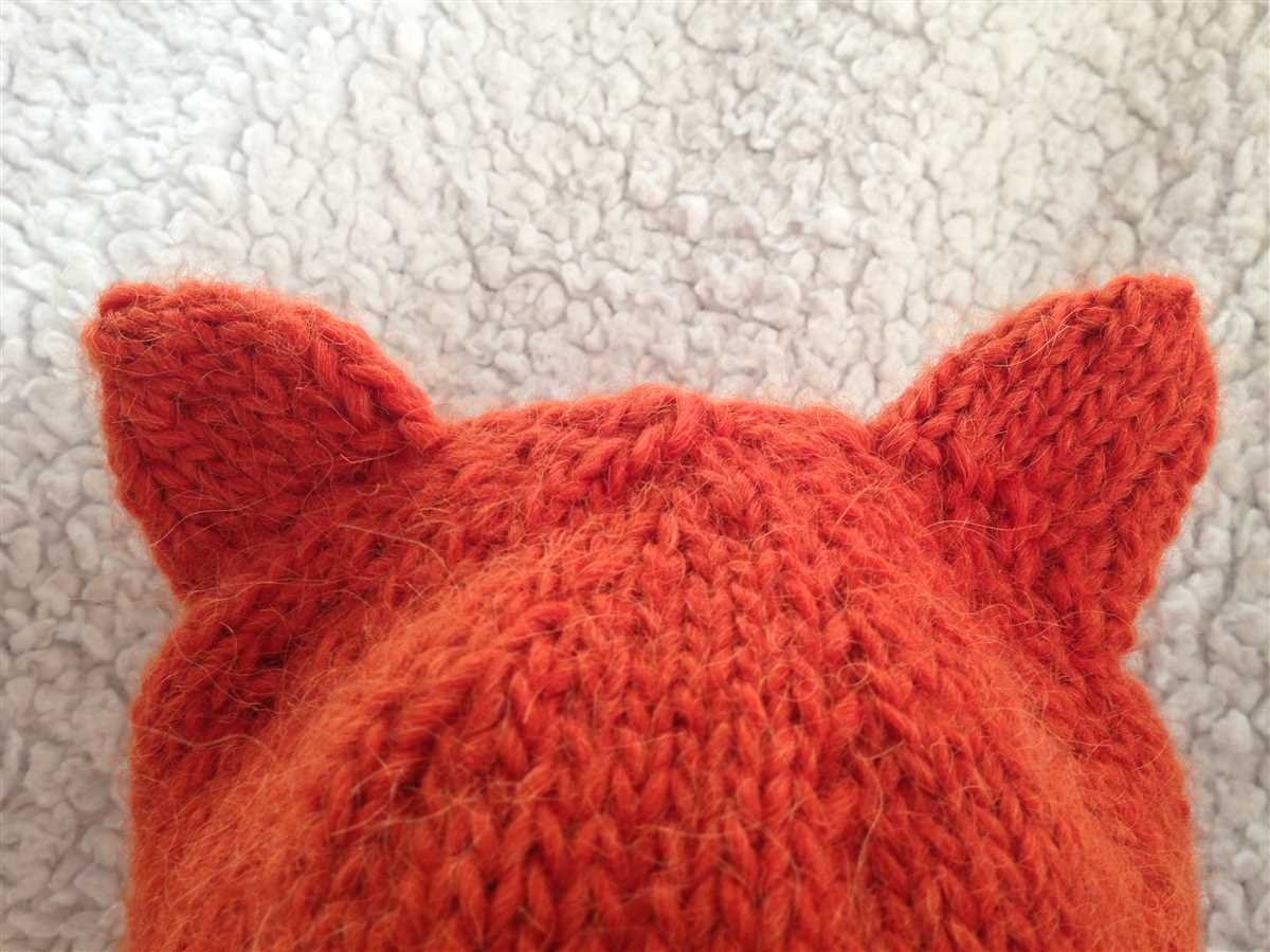 Knitted fox hat pattern free