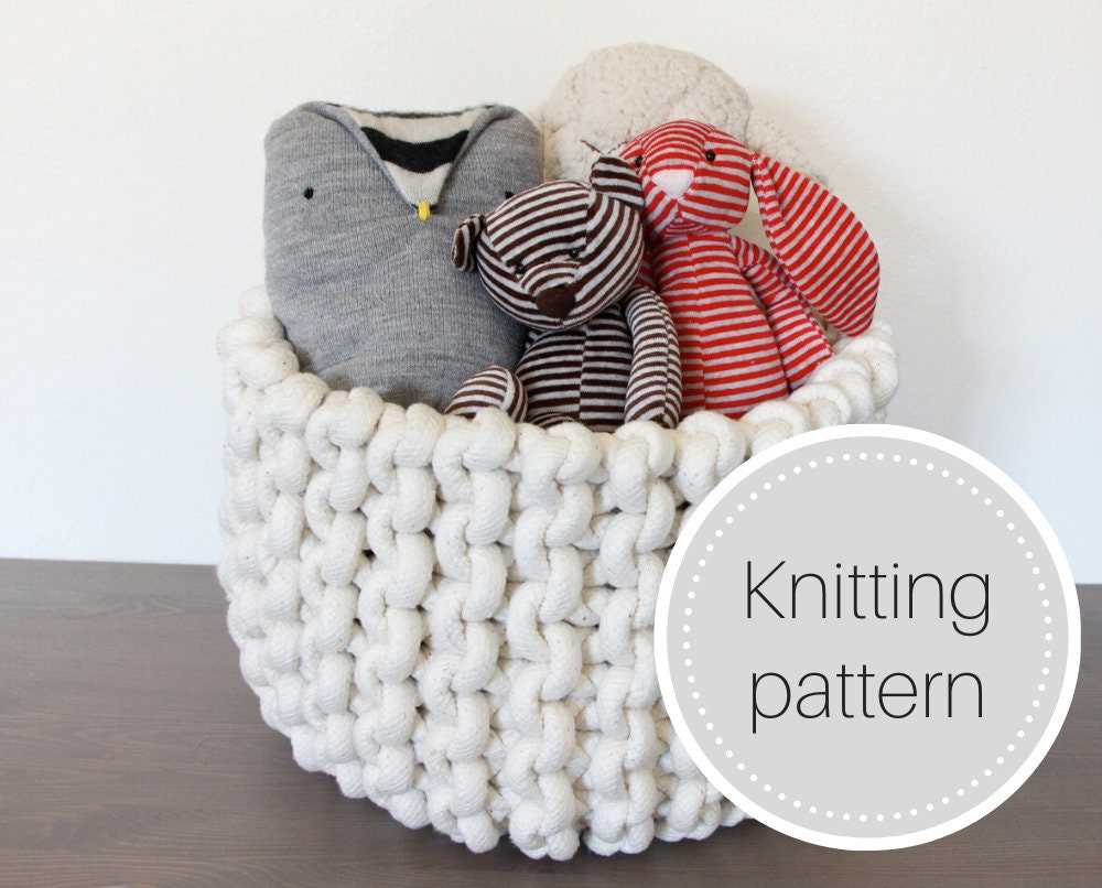 Basket pattern knitting