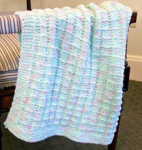 Free printable knitting patterns for baby blankets