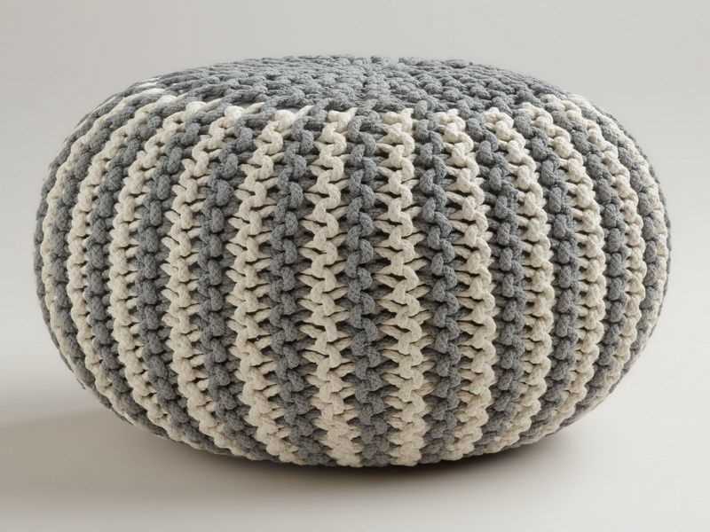 Diy knitted pouf pattern