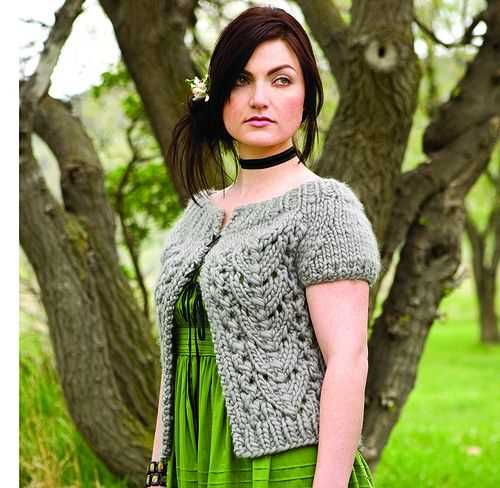 Knit a Lovely Lace Short Sleeve Cardigan with this Pattern Lace short sleeve cardigan knitting pattern