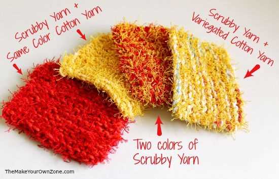 Red heart scrubby knit dishcloth pattern