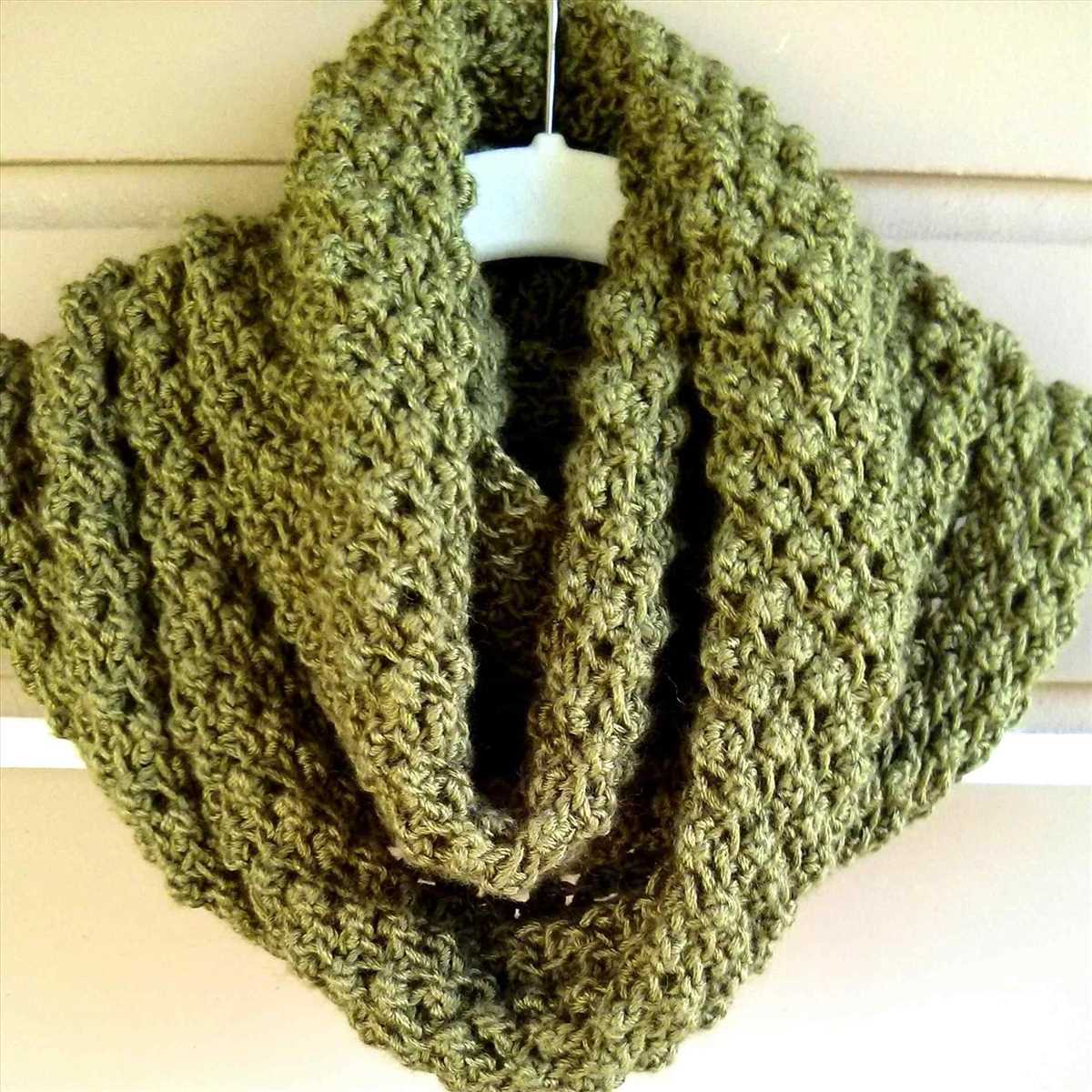 Easy chunky knit scarf pattern free