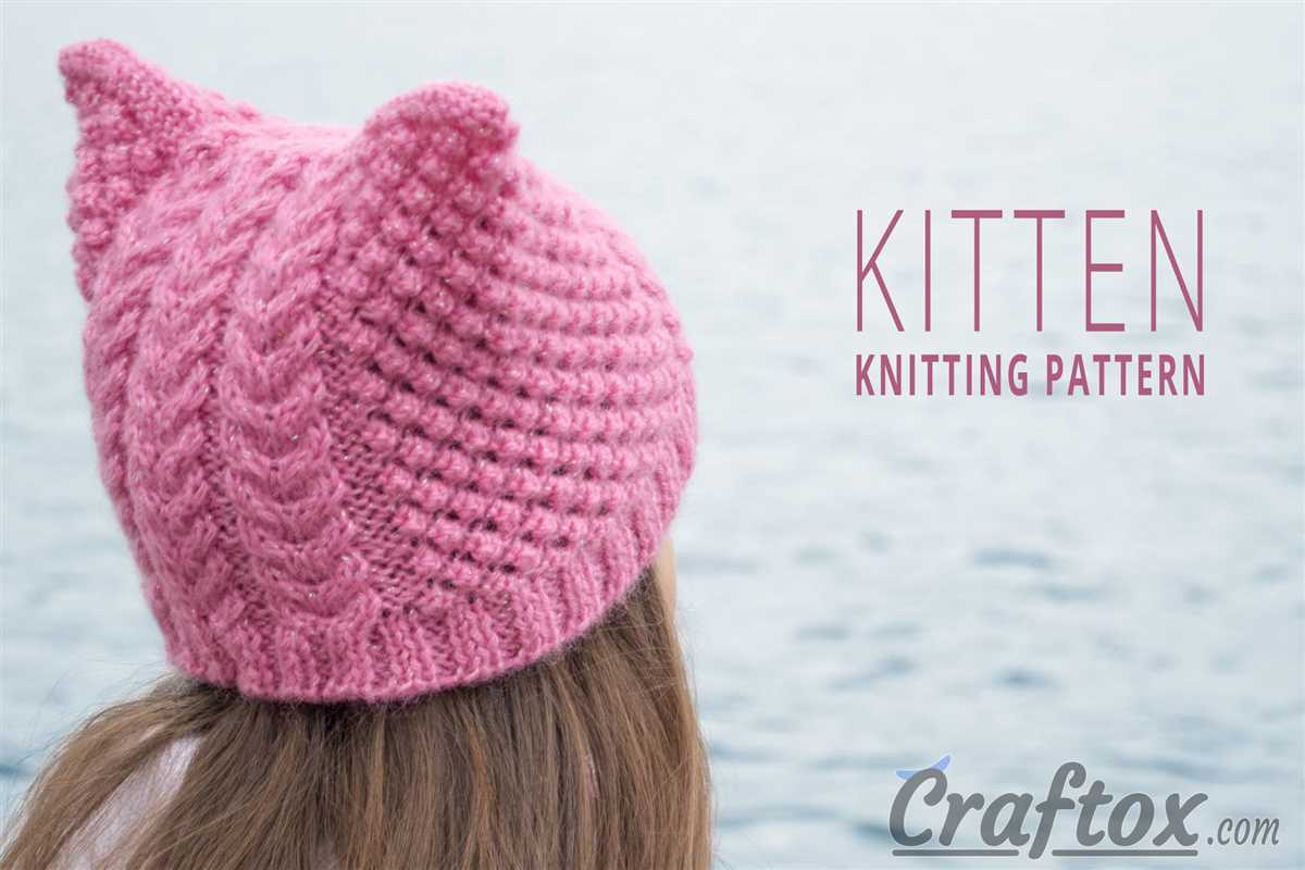 Lion hat knitting pattern