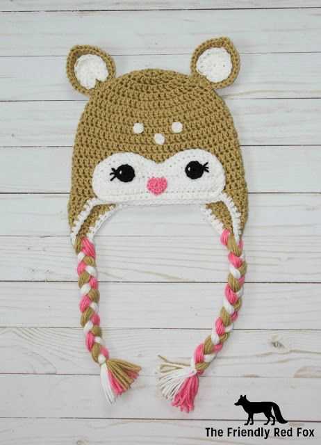 Knit deer hat pattern