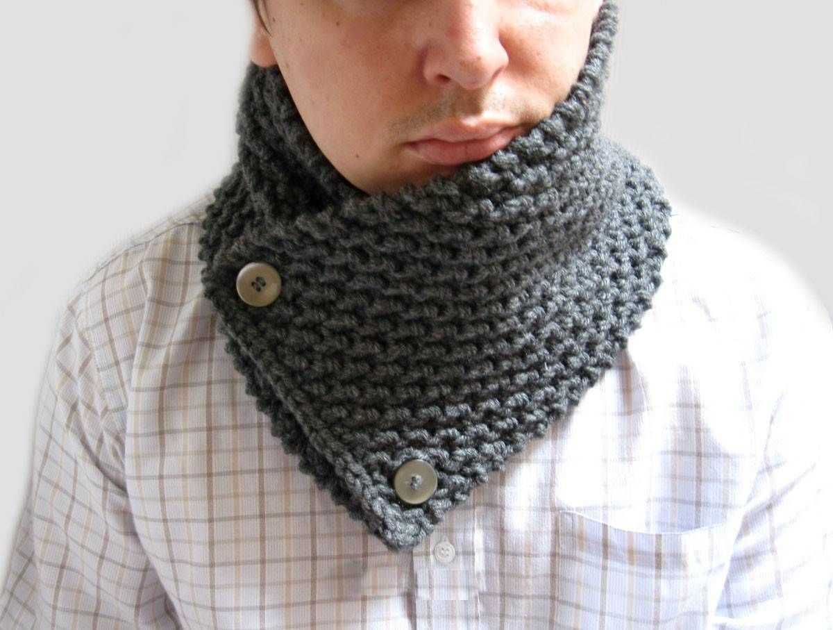 Free knitting pattern for mens neck warmer