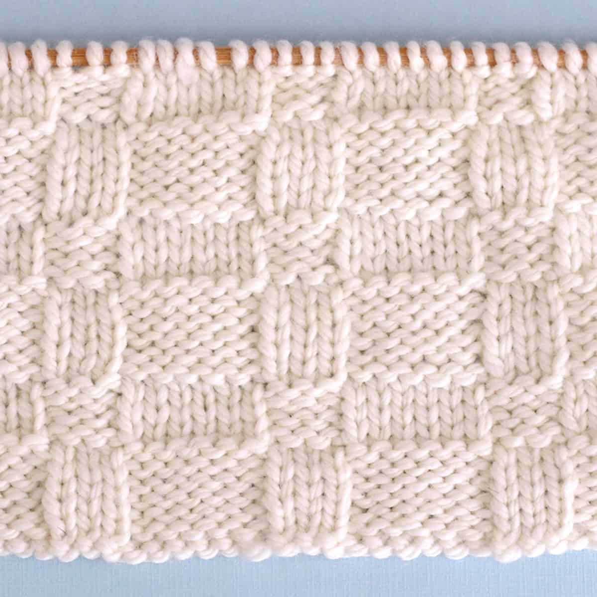 Basket weave hat knitting pattern