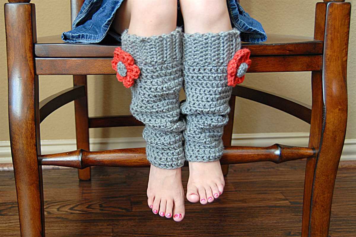 Flared leg warmers knitting pattern
