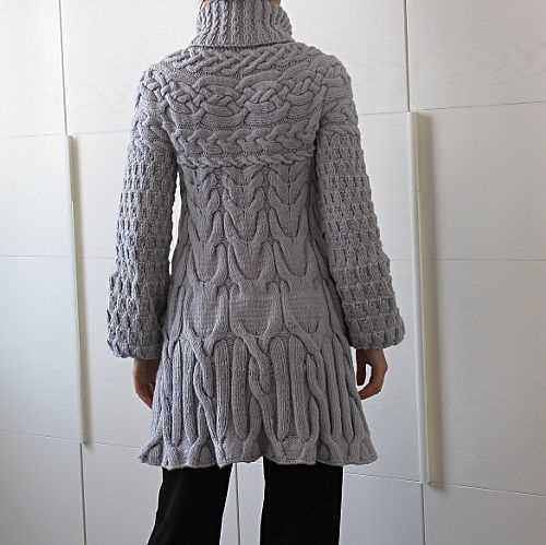Sweater coat knitting pattern