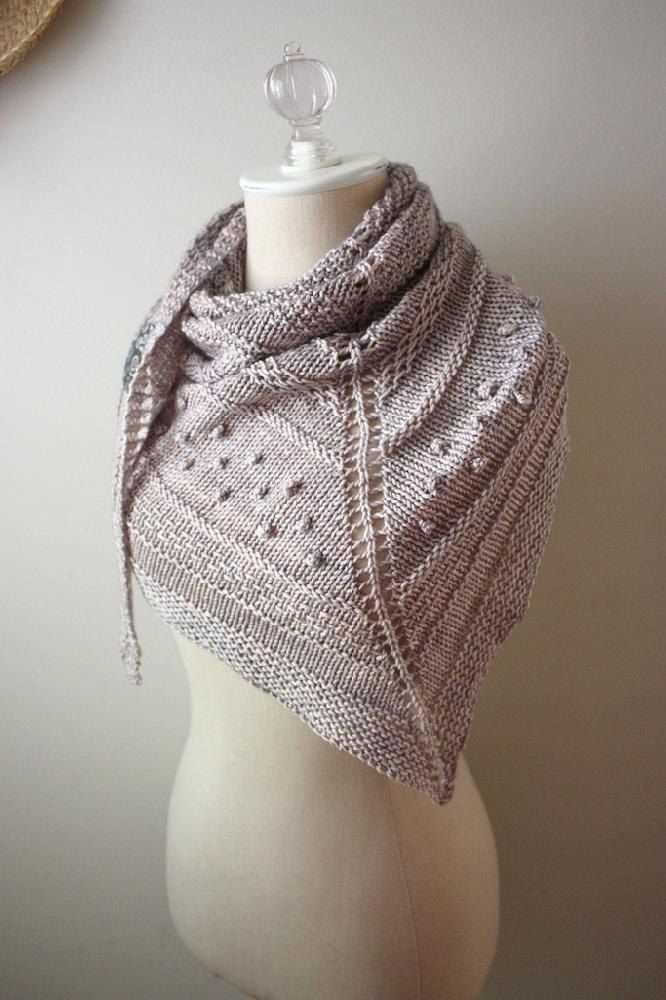 Bulky knit shawl pattern