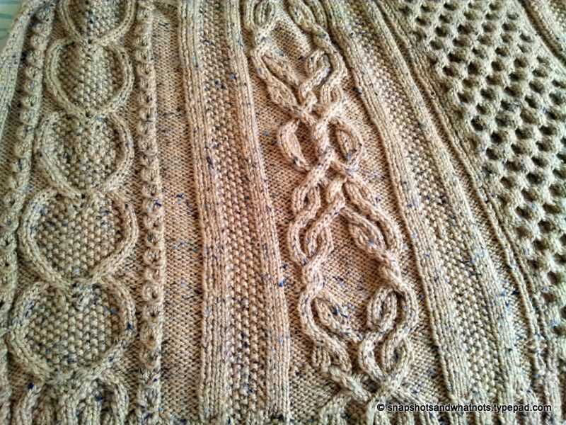 Cable knit blanket pattern
