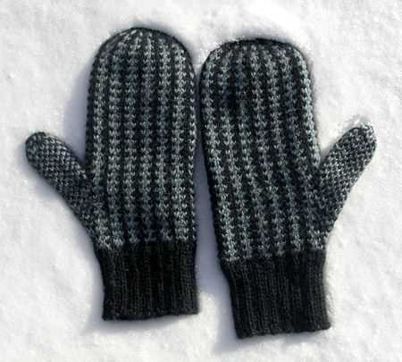 Free knitting patterns for childrens mittens on two needles
