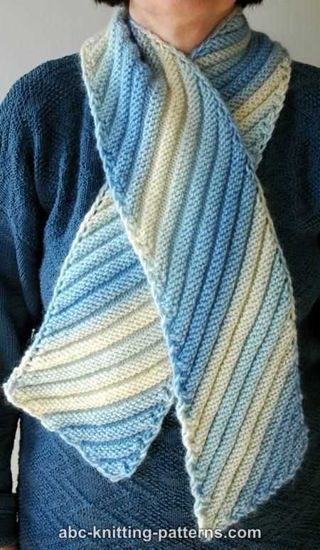 Easy knitting patterns free scarf