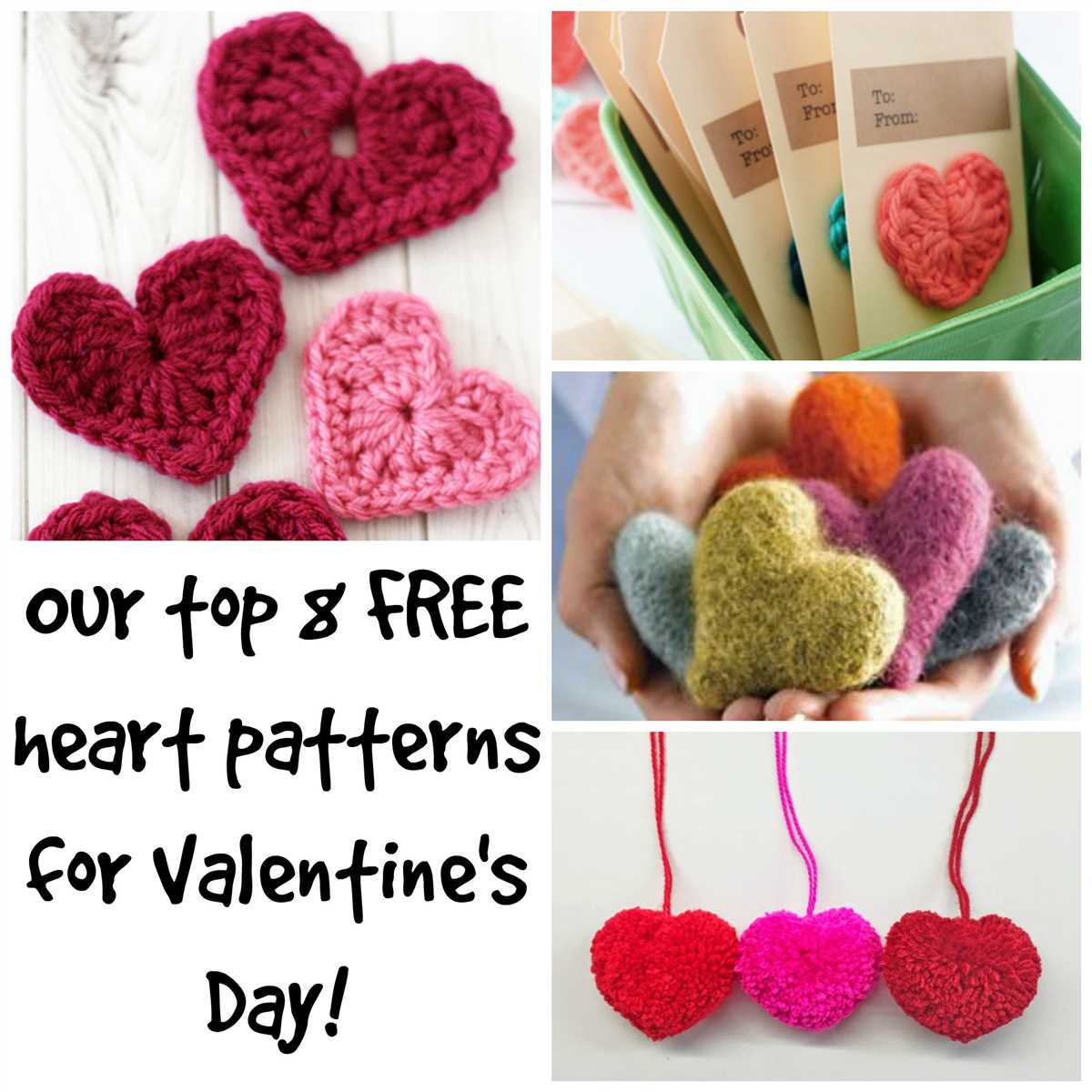 Stuffed heart knitting pattern