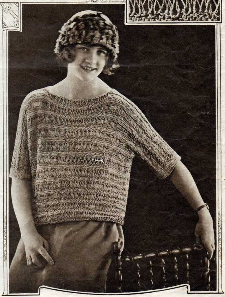 Vintage vest knitting pattern