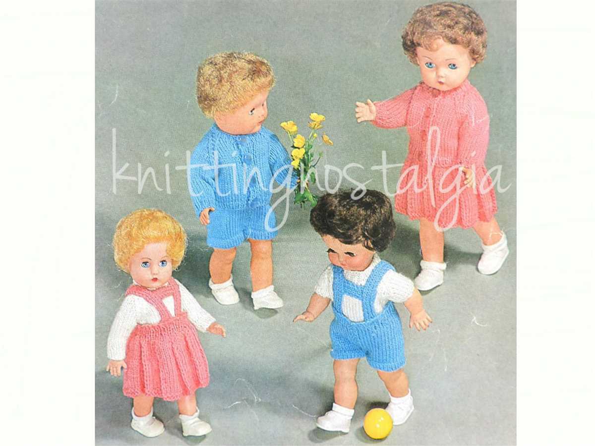 Vintage dolls clothes knitting patterns