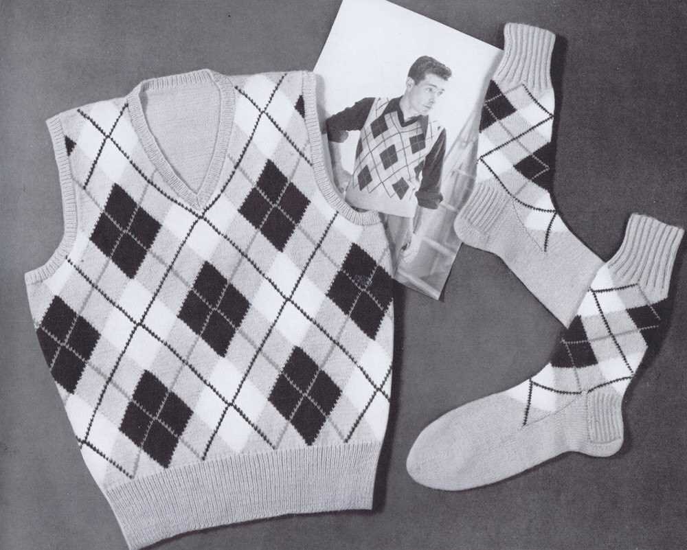 Vintage vest knitting pattern