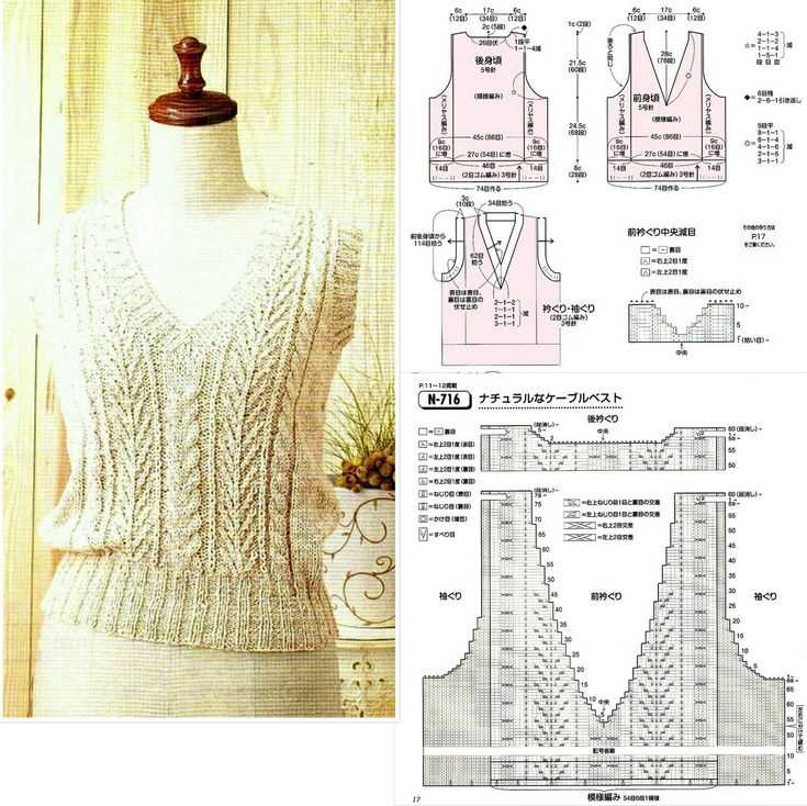 Vintage vest knitting pattern