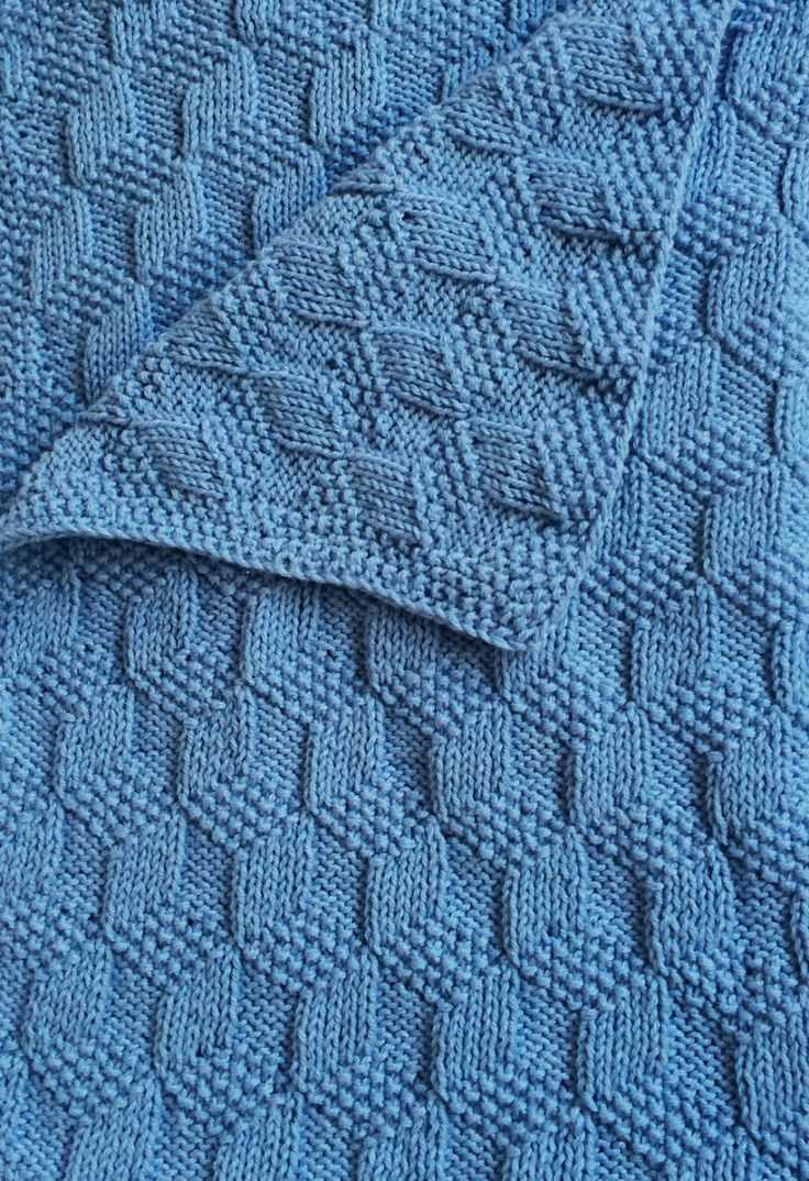 Textured knit blanket pattern