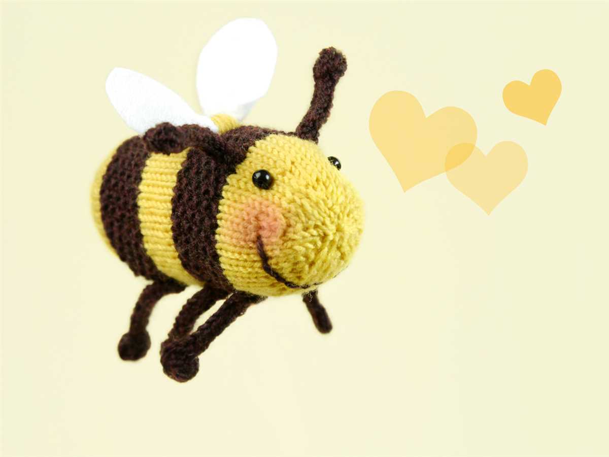 Honey bee knitting pattern