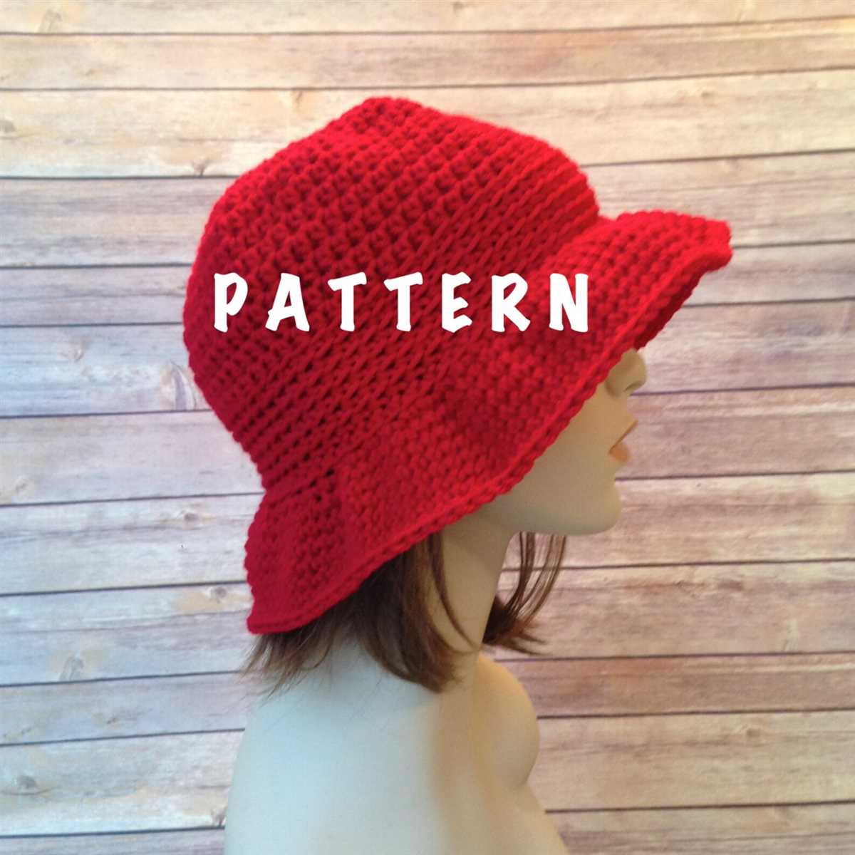 Floppy brim hat knitting pattern