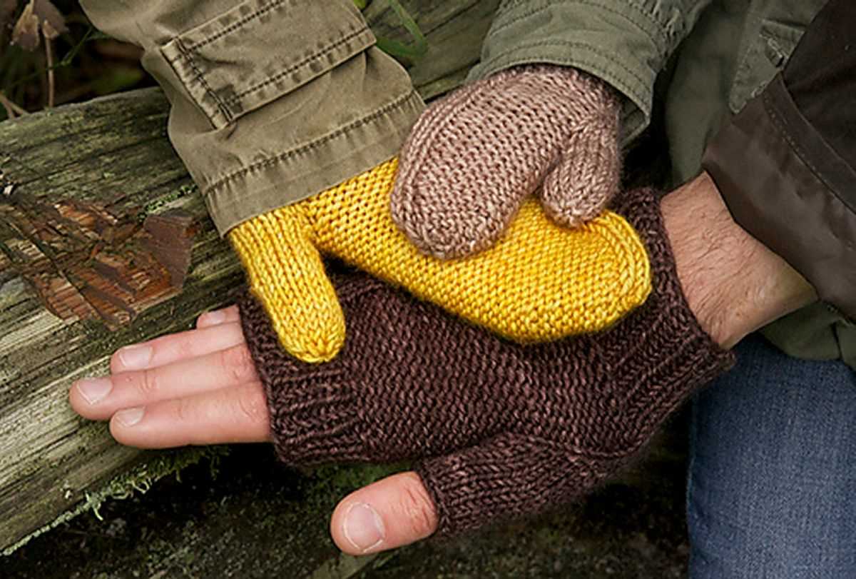 Fingerless gloves knitting pattern magic loop