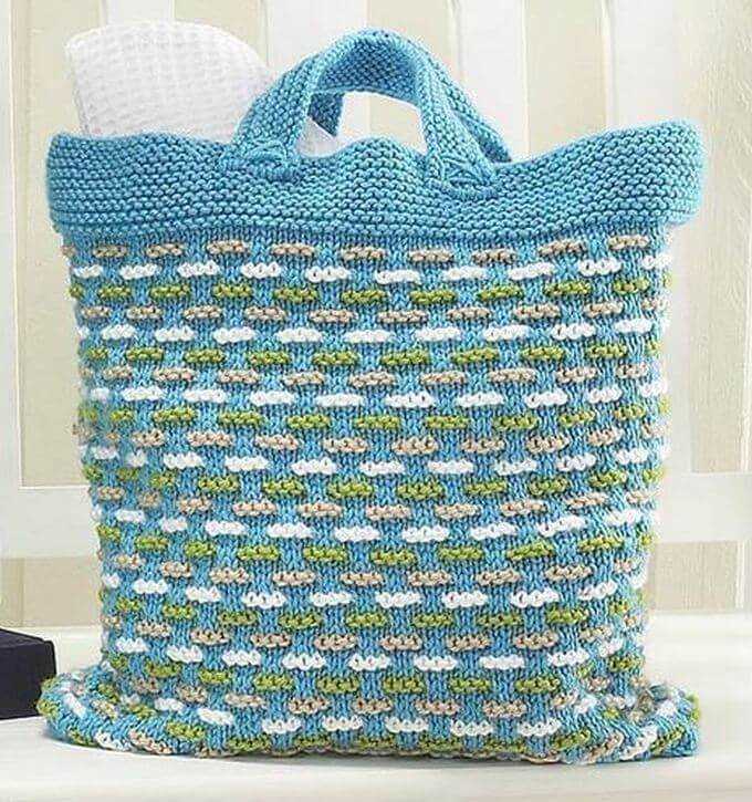 Knitted tote bag patterns