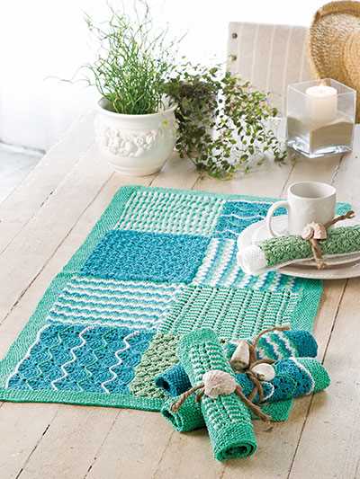 Bed runner knitting pattern