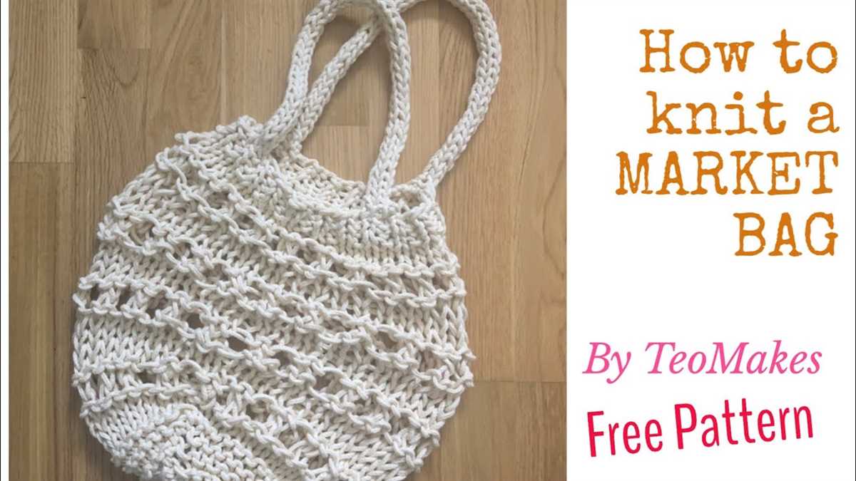 French market bag knitting pattern