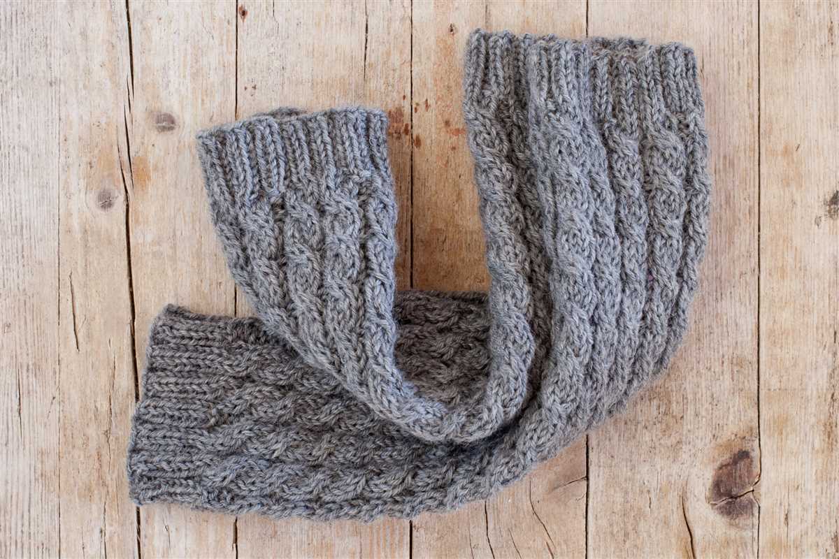 Knitting pattern legwarmers