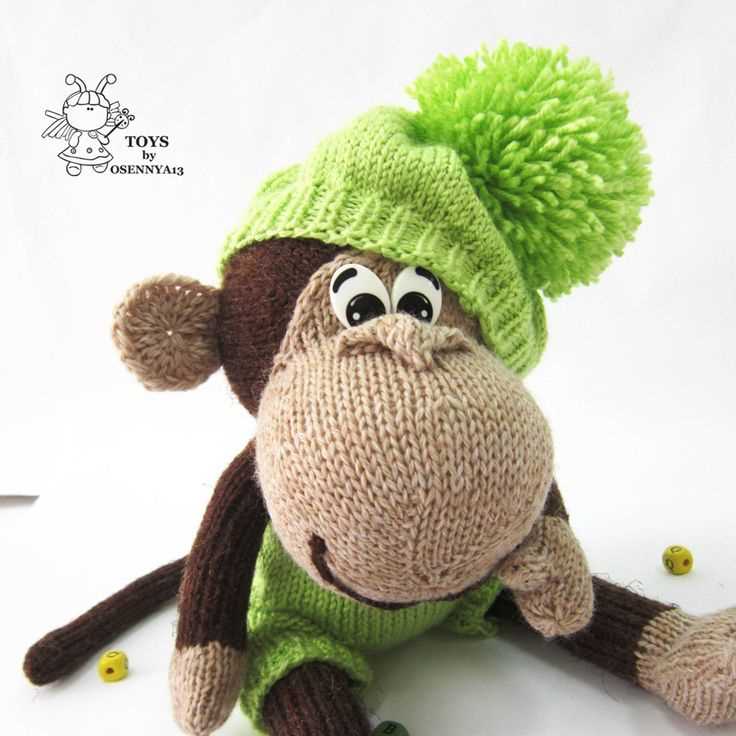 Knit sock monkey pattern