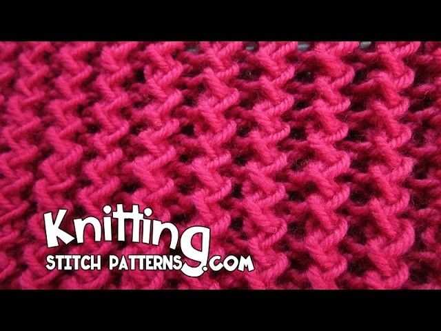 How to knit a zig zag pattern