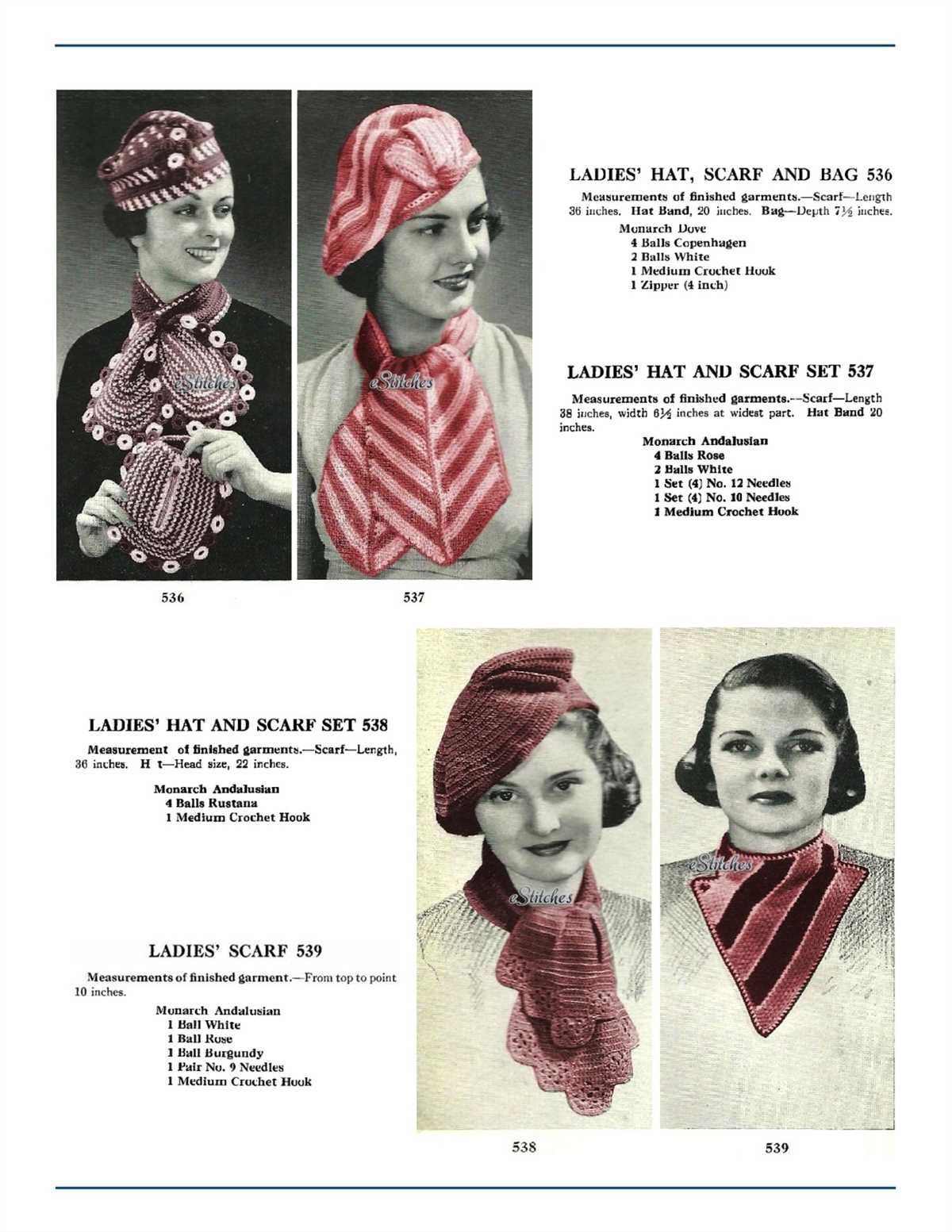 Knitting patterns ladies hats